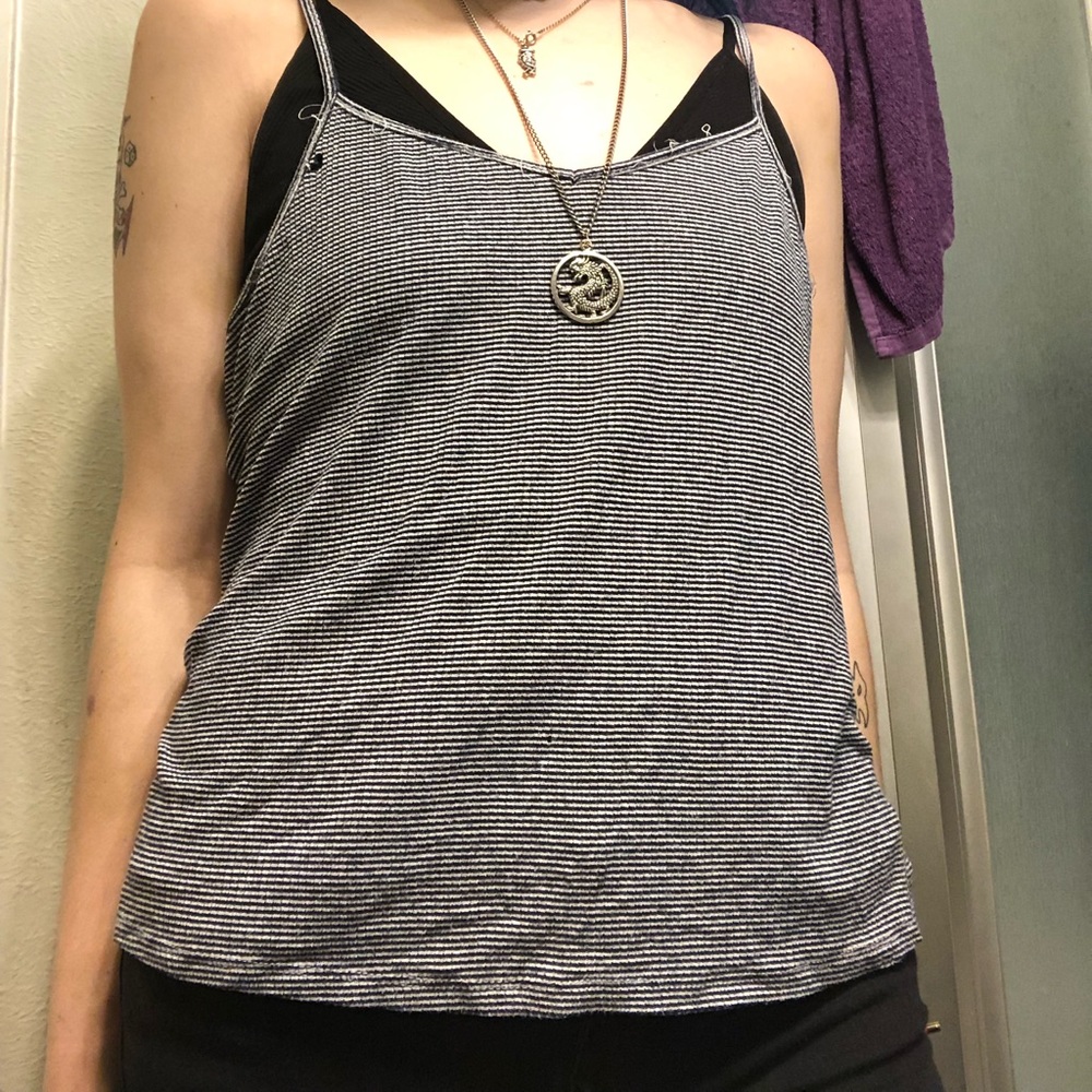 B&W striped tank